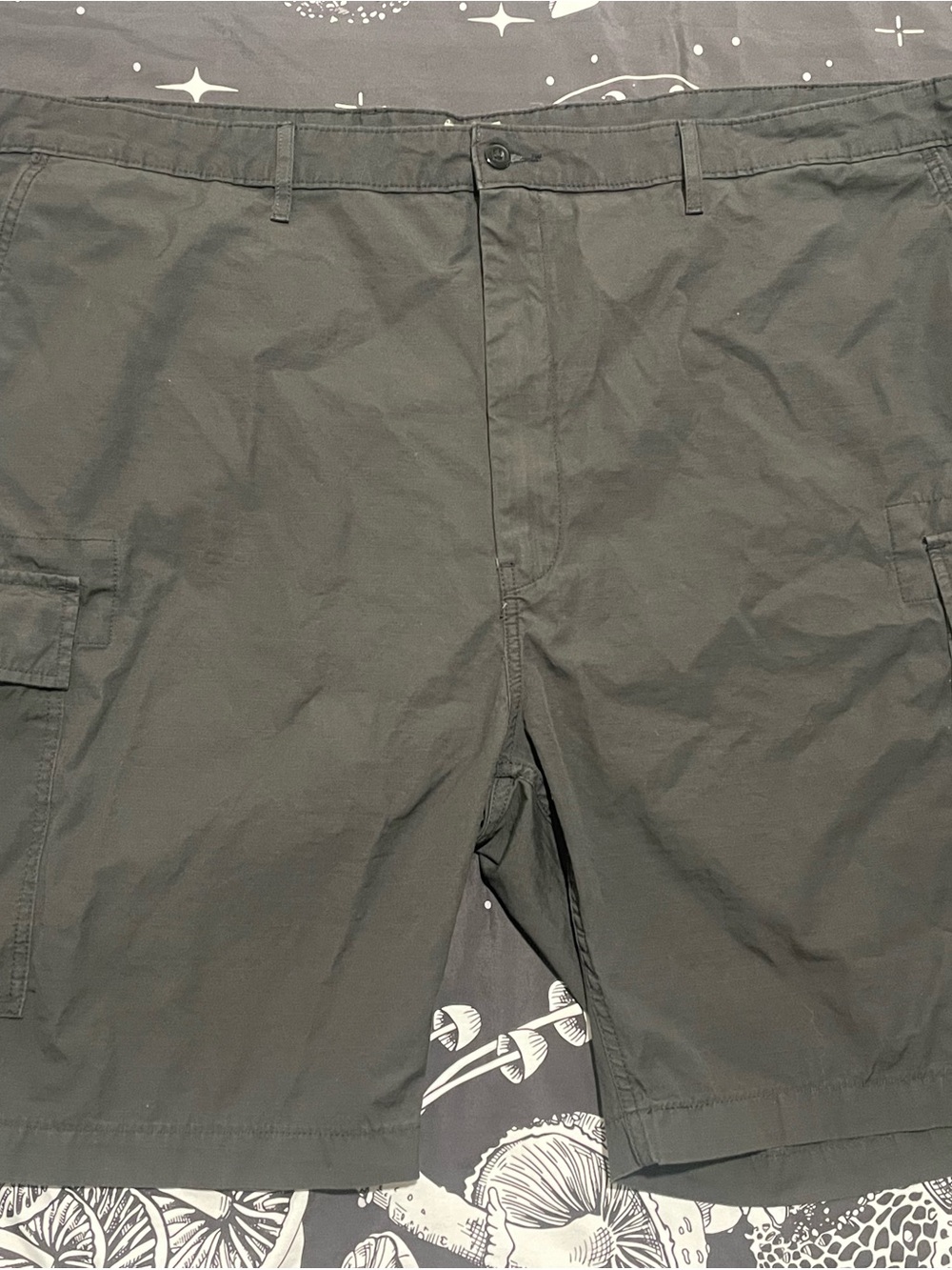Levi's Big & Tall Carrier Cargo Shorts Dark Gray Size W54 Ripstop 9.5" Inseam
